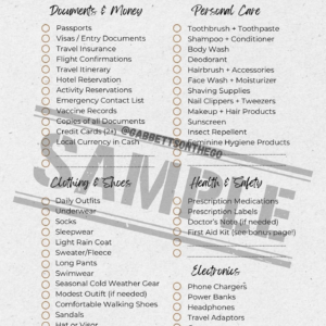 Ultimate Family Travel Packing List